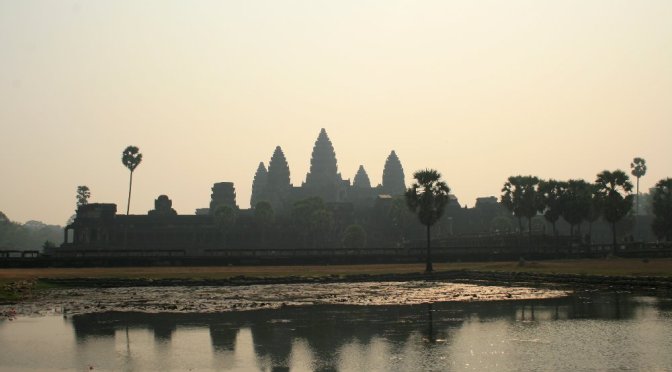 Cambodia – Angkor Wat – Monkeys both animal and human